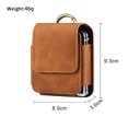 thumbnail image 2 of TECH CIRCLE for Samsung Galaxy Z Flip 5/4/3 Phone Pouch Holster Belt Case, Leather Pouch with Belt Clip for Phone Holster Case for Motorola Razr Plus, Moto Razr+ 2023, Galaxy Z Flip 5/4/3/2 - Brown, 2 of 7