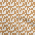 thumbnail image 1 of oneOone Georgette Viscose Orange Fabric Geometrical Sewing Material Print Fabric By The Yard 42 Inch Wide-aA, 1 of 5