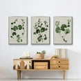 thumbnail image 6 of Forest Foliage on Linen I - Framed Premium Gallery Wrapped Canvas L Frame 3 Piece Set - Ready to Hang, 6 of 9