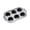 Gray, variant on Silicone Press 6-Cavity Cake Mold with 1 Towel, Non-Stick Baking Mould for Muffin Cupcake, Heat-Resistant & Easy Clean, Baking Supplies for Home Kitchen