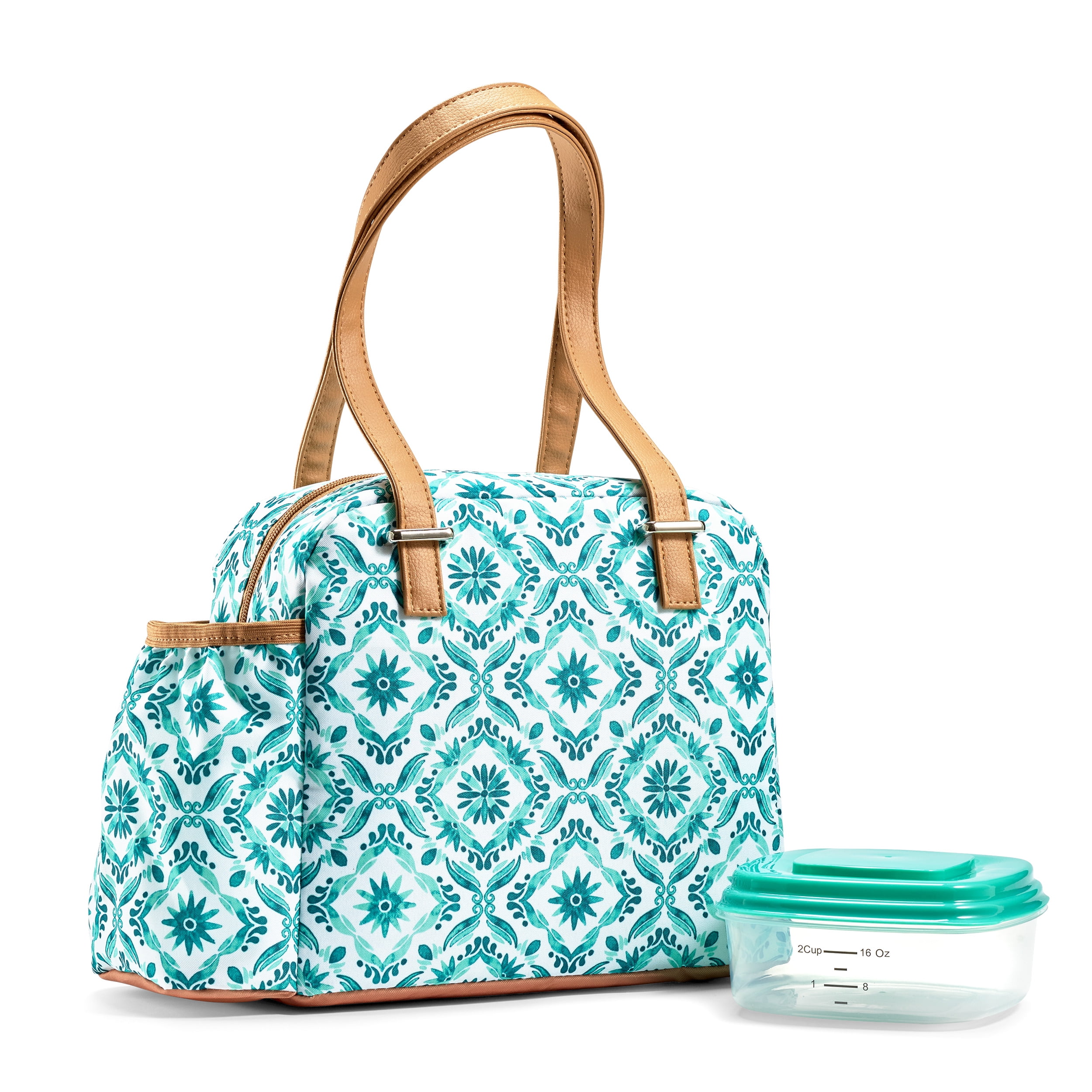 LOTG Insulated Lunch Bag For Women Leak Proof Lunch Box With Container 