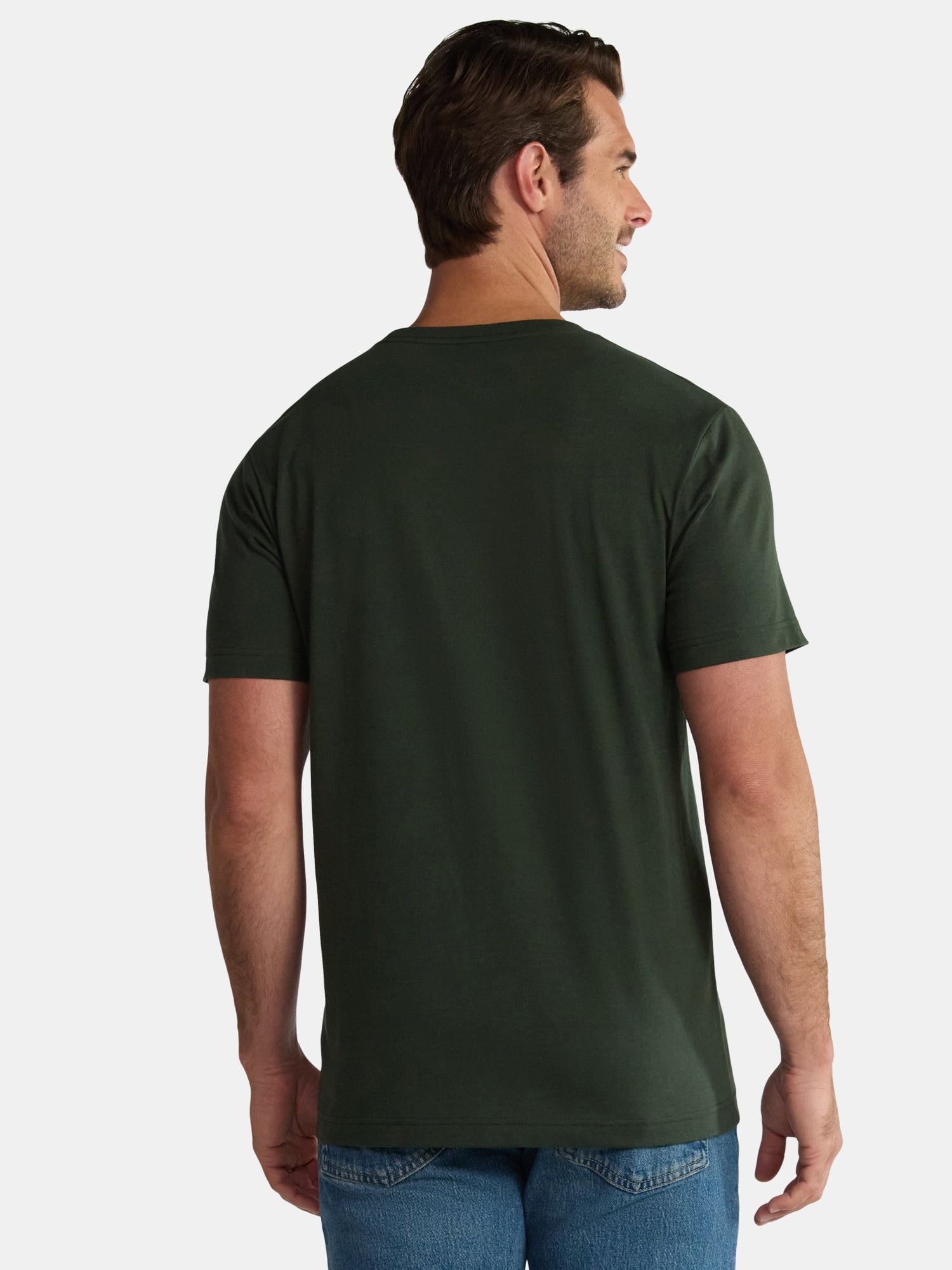 George Men's & Big Men's Classic Fit 3-Pack Crewneck Tee with Short Sleeves, Sizes XS-3XL