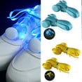 thumbnail image 2 of Illuminated LED Shoe Laces Upgrade Color Changing LED Shoelaces 110cm Long Flat Shoe Laces for Men Women Running Cycling, 2 of 20