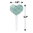 thumbnail image 6 of May Leaves Heart Love Cupcake Picks Toppers Decoration Set of 6, 6 of 7