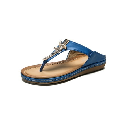

Woobling Women Lightweight Platform Slides Beach Soft Wedge Flip Flops Casual Comfortable Slip On Slide Sandals