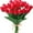 Red, variant on Morttic 24pcs Artificial Tulips Flowers Fake Faux PU Tulip Bouquet Real Touch Flowers Table Arrangement for Home Room Office Party Wedding Decoration (Red)
