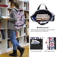 thumbnail image 2 of Drawstring Backpack Bag with Shoe Compartment, Large Gym Bag Sackpack Sports Beach Backpack for Men Women, 2 of 7