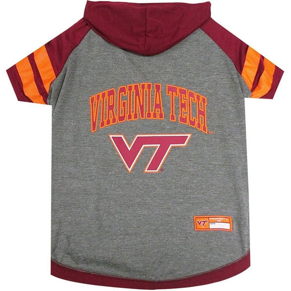 Pets First College Virginia Tech Hokies Pet Hoodie Tee Shirt, 4 Sizes Available - Medium