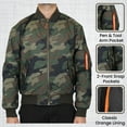 thumbnail image 4 of Men's Heavyweight MA-1 Bomber Flight Jacket (S-5XL), 4 of 6