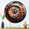 thumbnail image 3 of Designart "Diamond Dusk Luxury Watch painting III" Fashion Oversized Wall Clock, 3 of 5