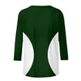 thumbnail image 6 of Jalioing Women's 3/4 Sleeve Shirts Fashion Print Round Neck Casual T Shirts Dressy Trendy Summer Tunic Blouses for Women, 6 of 9
