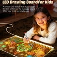 thumbnail image 5 of 2026 New LED Drawing Board for Chil*dren, 8"x8" LED Note Board with Colors Doodle Glow Board, Light Up Drawing Board with 7 Markers Pen & Tripod, K*ids Gift for Birthdays,Christmas,Valentines, 5 of 11