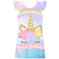 thumbnail image 1 of Niños Unicornio Vestidos de novia para niñas Elegante vestido de princesa Bebé niña Vestido de Navidad Vestidos Casual Faldas de una pieza Frocks9T Gao Jinjia LED, 1 of 2