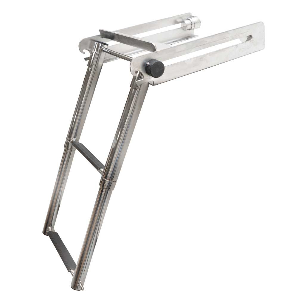 Challenger Hardware Boat Under Mount Ladder LTS3 2 Step Stainless