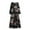 Black #02, variant on Nmnitkp Women's 2025 Fall Maxi Dress Floral Long Sleeve V Neck Casual A Line Long Flowy Boho Party Dresses Black,S