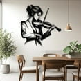 thumbnail image 3 of Elegant Violinist Metal Wall Art, 3 of 11