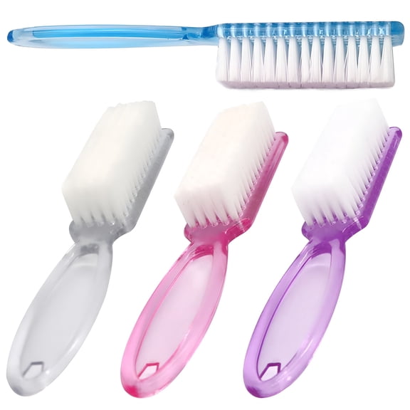 ACDANC Nail Brush for Cleaning Fingernails, Handle Grip Nail Brushes Fingernail Brush for Cleaning Nail Scrub Brush Toes and Nails Scrubber for Women Men Kids, 4 Pack