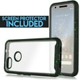 thumbnail image 3 of Value Pack + for Google Pixel 3A Clear Case Phone Case Dual Layer Full-Body Rugged Clear Back Case Drop Resistant Shockproof Case with Built In Screen Protector, 3 of 4