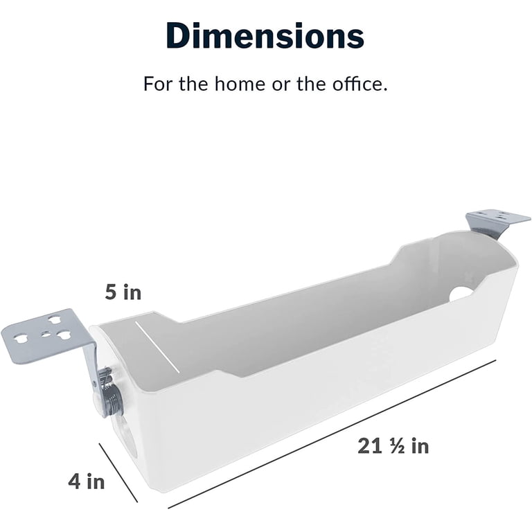 Cable Management Tray FLEXISPOT Under Desk , Metal Raceway Wires Cable ...