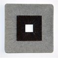 thumbnail image 1 of Benzara BM205834 Square Shaped Wall Decor with Ribbed Details, Brown & Gray - Medium, 1 of 2