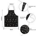 thumbnail image 3 of Black Beige Sun Moon Star Planet Pattern Kids Aprons for Girls and Boys,Adjustable Neck Strap Toddler Aprons for Kids Cooking Baking, 3 of 6
