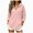 Pink, variant on NOLDARES Womens Zip Up Hoodies Half Zip Pullover Fall Winter Oversized Workout Sweatshirts Y2k Zipper Jackets With Pockets(Wine,XL)