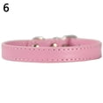 thumbnail image 2 of Flmtop Collier Ajustable en Faux Cuir Couleur Unie pour Chien Chat Chiot Rose Clair, 2 of 8