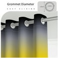 thumbnail image 5 of Aofoto Light Blocking Darkening Grommet Curtains for Living Room, Yellow and Grey Gradient Window Drapes Bedroom, 2 Panels, 42"x63", 5 of 6