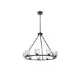 thumbnail image 3 of Elegant Lighting Cadence 32 Inch Chandelier In Black, 3 of 8