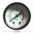 thumbnail image 5 of Round Dial- 0-180PSI 0-12BAR Pressure Gauge Dual Scal Fluid Pressure Gauge 4.2CM, 5 of 5