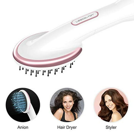 Lescolton One Step Hair Dryer & Styler Hot Air Paddle Brush | Hair Dryer Straightener For All Hair Types | Eliminate Frizzing, Tangled Hair & Knots, Promote Healthy & Shiny Hair (Best Hair Dryer To Eliminate Frizz)