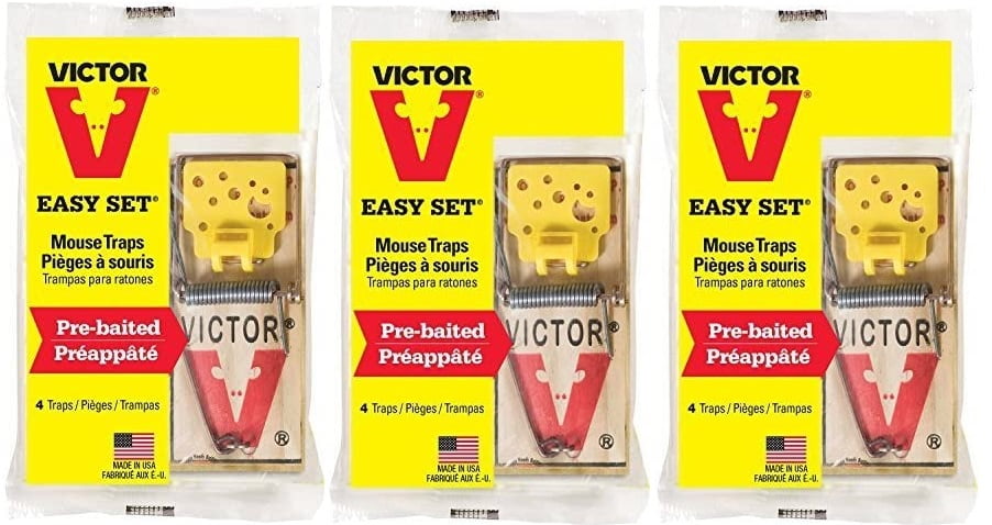 Victor Easy Set Mouse Traps (Pack of 12)