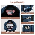thumbnail image 5 of URSOFINE Nylon Duffle Bag, Lightweight Foldable Expandable Gym Bag with Wet Pocket & Luggage Sleeve, Large Capacity Carry On Travel Bag for Men Women, Ideal for Fitness Camping Weekend Getaways Blue, 5 of 7