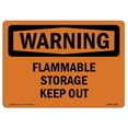thumbnail image 1 of SignMission OS-WS-A-1824-L-12145 Panneau d'Avertissement OSHA de 18 x 24 Po - Stockage Inflammable, 1 of 1