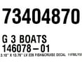 thumbnail image 3 of G3 Boats Brand Decal 73404870 | LV 228 Fish And Cruise Metallic Silver, 3 of 3