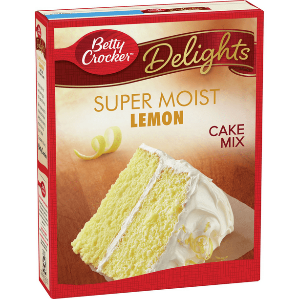 Betty Crocker Super Moist Lemon Cake Mix 15 25 Oz Walmart Com Walmart Com