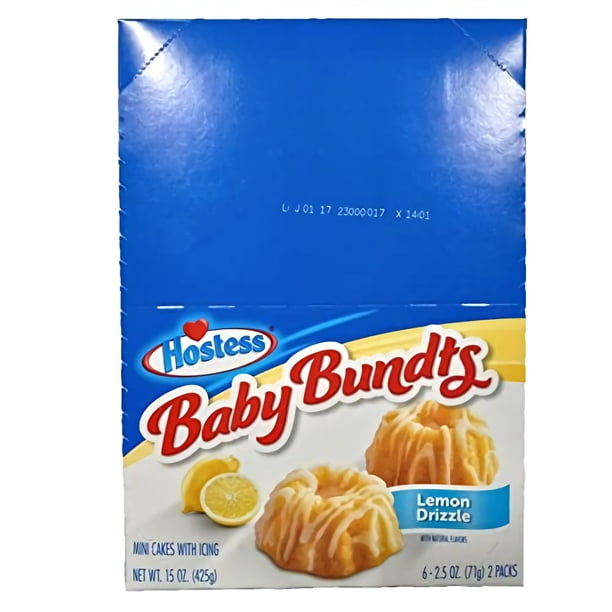 pack) Hostess Lemon Drizzle Baby Bundt Cakes Ounce