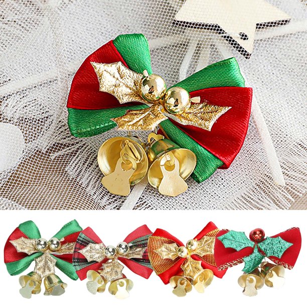 Ganfancp Adornos de Navidad 4.5Cm Mini Pequeña Campana Arco Árbol de Navidad Adornos para Colgar Liquidación Ventas Hoy Ofertas Prime 1X Amuleto