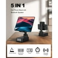 thumbnail image 3 of Birthday Gifts for Men Women,Cell Phone Stand with Wireless Bluetooth Speaker,Wireless Phone Charger Stand Alarm Clock for iPhone,Holiday Gifts for Men Women Dad Mom Husband Teen Cool Tech Gadgets, 3 of 9