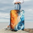 thumbnail image 6 of Picia Red And Blue Waves Luggage Protector Cover Thicken Suitcase Protector Cover Fit 18-32 Inch Luggage-X-Large, 6 of 9