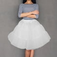 thumbnail image 4 of IDEANATEGRATE Falda De Tul Con Cuatro Capas Sin Ballenas Para De Novia, 4 of 8