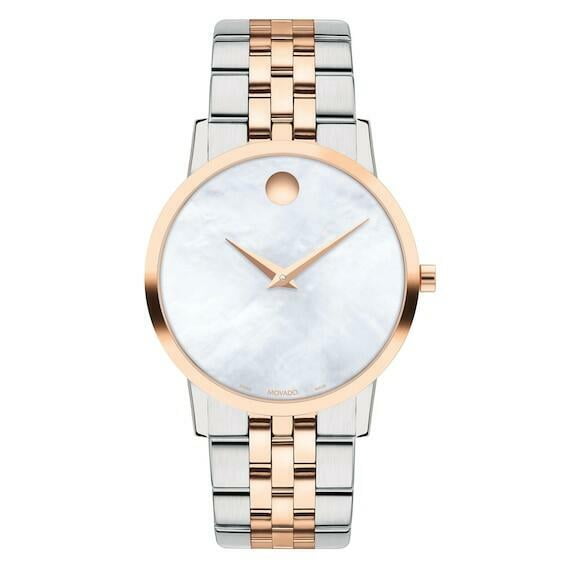 Movado Museum Classic Quartz White Mother of Pearl Dial  display picture 2