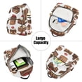thumbnail image 5 of FORMRS Mini Backpack Purse for Women Travel Daypack Casual Shoulder Bag, White Sweet Cakes, 5 of 7