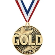 Gold Medals, 2" Gold Diecast Sports Medal Award 1 Pack
