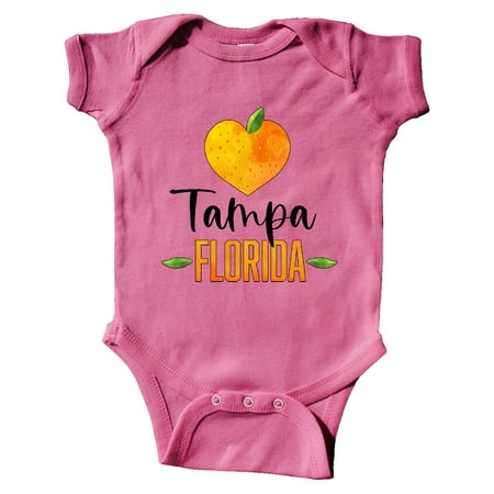 

Inktastic Tampa Florida Orange in Heart Gift Baby Boy or Baby Girl Bodysuit