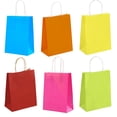 thumbnail image 5 of Qiangzon Kraft Paper Gift Bags 4-Pack with Handles Rainbow Colorful Shopping Bags Party Favor Bags Retail Merchandise Bags for Birthday Wedding Baby Shower Event 4 Paper Bags, 5 of 5