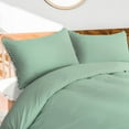 thumbnail image 2 of PiccoCasa Pompoms 3 Pieces Duvet Cover Bedding Set with 2 Pillowcases Green, Twin, 2 of 6
