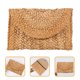 thumbnail image 2 of EeaseMX Bolso de mano de paja, bolso de mano portátil, monedero de playa de verano para mujer, 2 of 7