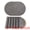 Gray/Mud Yellow, variant on Unique Bargains 6pcs Oval Table Mats for Kitchen Black Brown/Black 17.3"x11.8"
