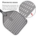 thumbnail image 3 of Pala para pizza shaofei de aluminio 14 pulgadas con mango largo color Negro y Gris, 3 of 5